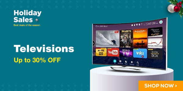 Save up to 30% on Televisions