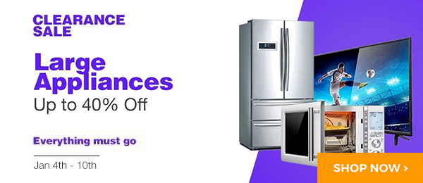 Get up to 40% off Large Appliances