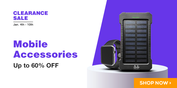 Get up to 60% off mobile accessories