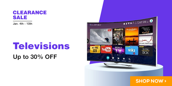 Save up to 30% on Televisions