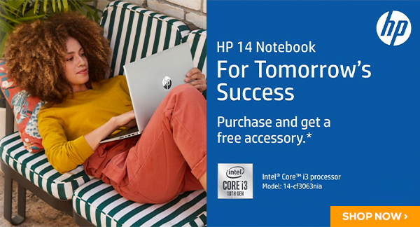 Get a free accessory when you buy selected HP laptops